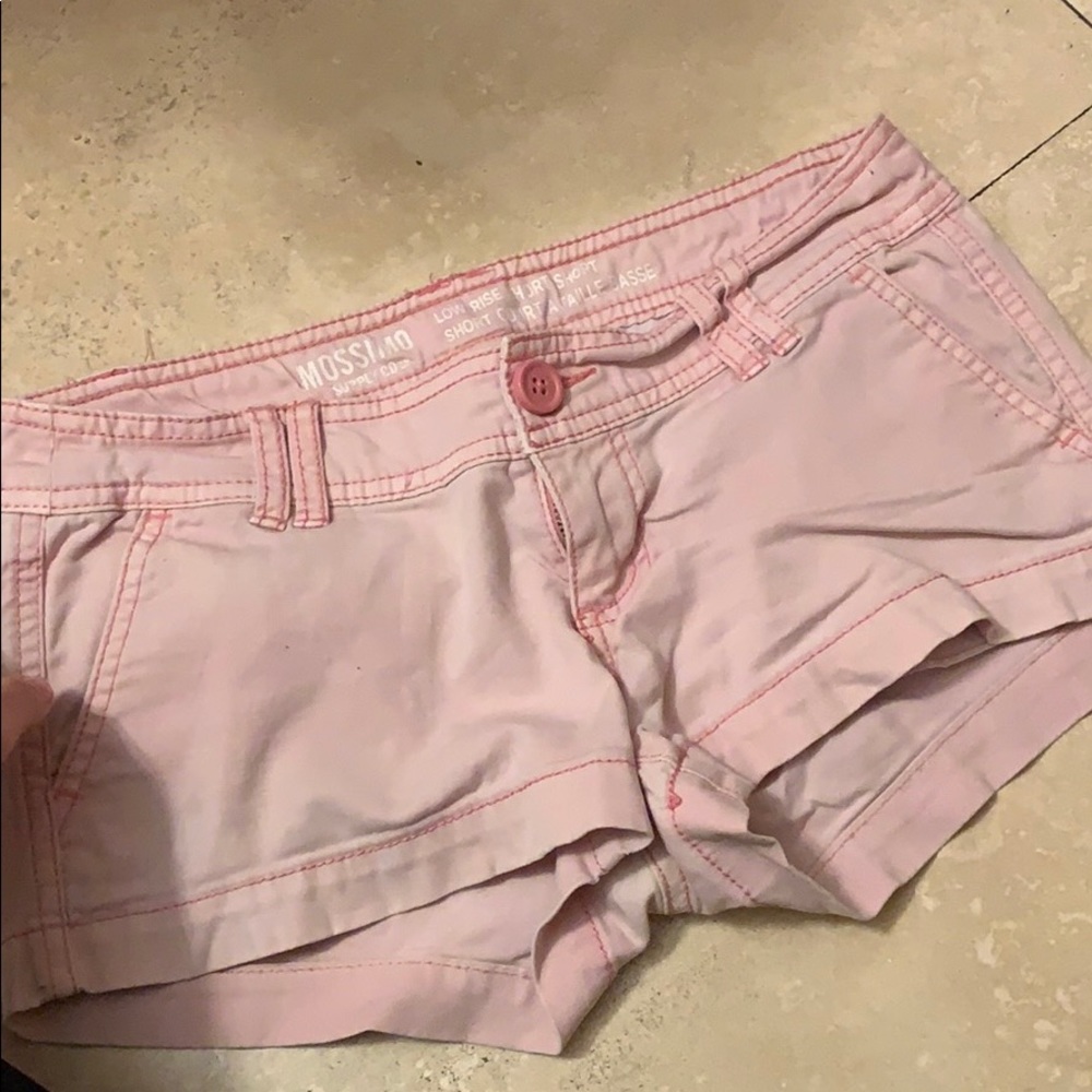 Used pink low rise shorts
